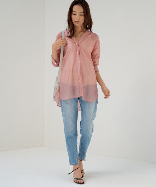 loungedress カラーツイルテーパードパンツ　ストレートデニム LOUNGEDRESS（ラウンジドレス）の「カラーツイルテーパード