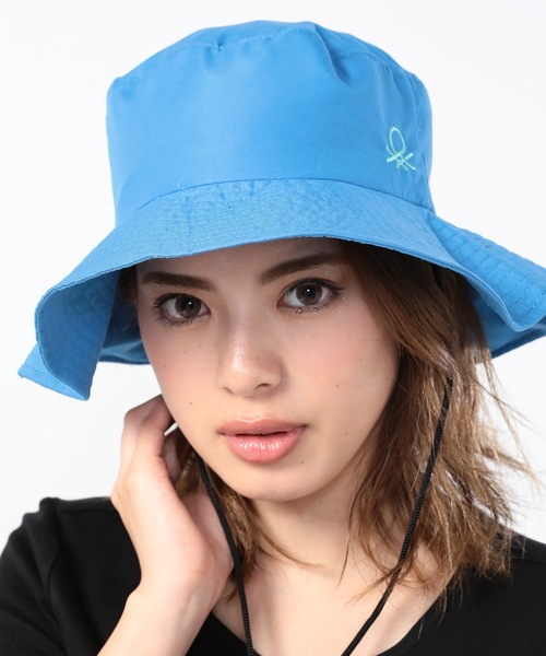 BENETTON (UNITED COLORS OF BENETTON)(ベネトンユナイテッドカラーズオブベネトン)の「【BENETTON / ベネトン】レディースハット / UPF50+ アウトドア たれ付きマリンハット(ハット・レディース・ブラック/グリーン/ネイビー/サックスブルー/ピンク/グリーン系その他・FREE)」の15枚目の写真