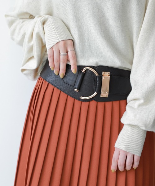 osharewalker（オシャレウォーカー）の「【廃盤】『Ｄバックルデザインベルト』（ベルト・レディース・ブラック/ブラウン/グレー/グリーン/キャメル・1/2）」の17枚目の写真