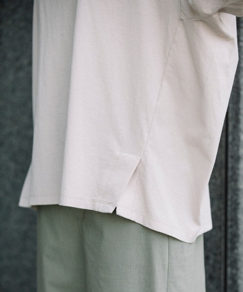 Munich（ミューニック）の「バイオウォッシュコットンジャージー　プリントTシャツ（Tシャツ/カットソー・レディース・ホワイト/ベージュ/カーキ/テラコッタ・FREE）」の7枚目の写真