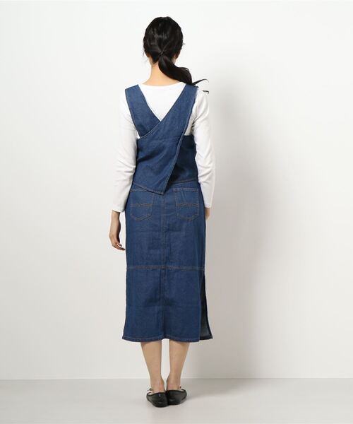 CIMARRON（シマロン）の「《CIMARRON JEANS》DENIM SETUP/デニムセットアップ（ワンピース・レディース・ネイビー/ブルー・M/L）」の8枚目の写真