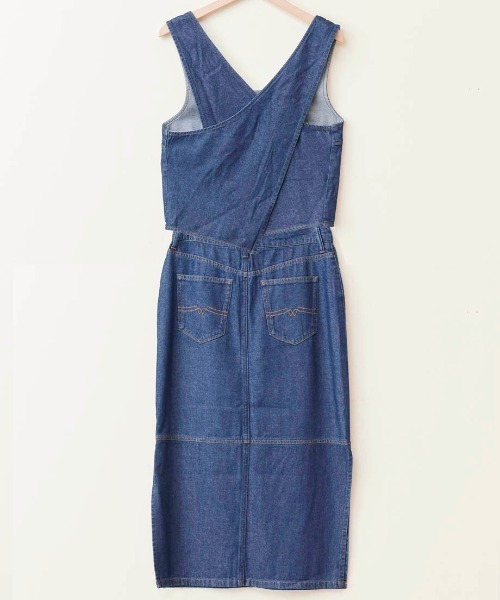 CIMARRON（シマロン）の「《CIMARRON JEANS》DENIM SETUP/デニムセットアップ（ワンピース・レディース・ネイビー/ブルー・M/L）」の11枚目の写真