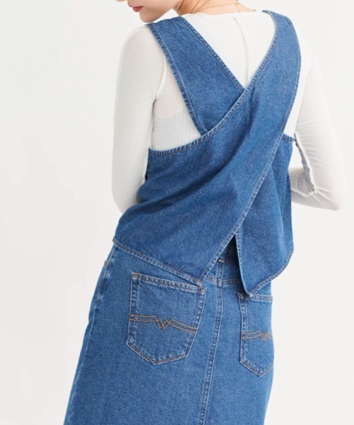 CIMARRON（シマロン）の「《CIMARRON JEANS》DENIM SETUP/デニムセットアップ（ワンピース・レディース・ネイビー/ブルー・M/L）」の18枚目の写真