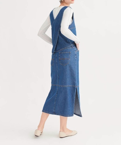 CIMARRON（シマロン）の「《CIMARRON JEANS》DENIM SETUP/デニムセットアップ（ワンピース・レディース・ネイビー/ブルー・M/L）」の17枚目の写真