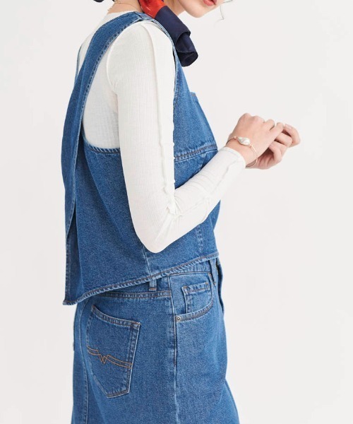 CIMARRON（シマロン）の「《CIMARRON JEANS》DENIM SETUP/デニムセットアップ（ワンピース・レディース・ネイビー/ブルー・M/L）」の19枚目の写真