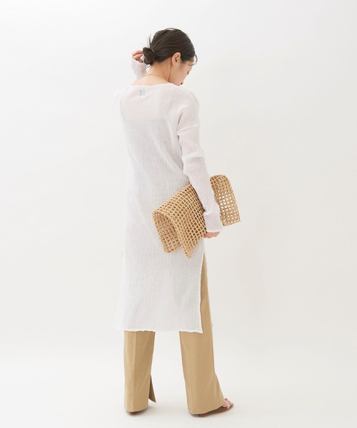 Plage - plage  アトリエフランセ　SP HENLY LONG シャツ　ホワイト plage（プラージュ）の「【LES ATELIERS FRANCAIS DE CONFECTION