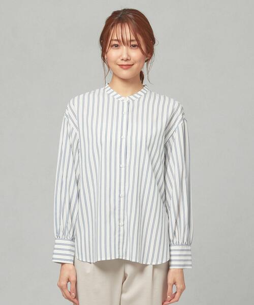 THE STATION STORE（ザ ステーション ストア）の「＜closet story＞CSC バックリボン ストライプシャツ（シャツ/ブラウス・レディース・ホワイト/ライトブルー・FREE）」の5枚目の写真