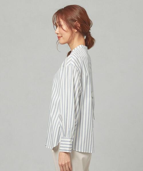 THE STATION STORE（ザ ステーション ストア）の「＜closet story＞CSC バックリボン ストライプシャツ（シャツ/ブラウス・レディース・ホワイト/ライトブルー・FREE）」の11枚目の写真