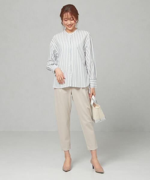 THE STATION STORE（ザ ステーション ストア）の「＜closet story＞CSC バックリボン ストライプシャツ（シャツ/ブラウス・レディース・ホワイト/ライトブルー・FREE）」の4枚目の写真