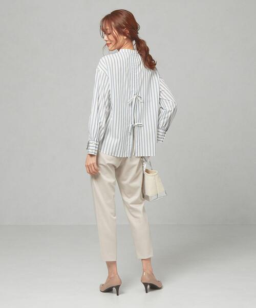 THE STATION STORE（ザ ステーション ストア）の「＜closet story＞CSC バックリボン ストライプシャツ（シャツ/ブラウス・レディース・ホワイト/ライトブルー・FREE）」の9枚目の写真