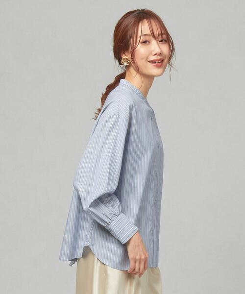 THE STATION STORE（ザ ステーション ストア）の「＜closet story＞CSC バックリボン ストライプシャツ（シャツ/ブラウス・レディース・ホワイト/ライトブルー・FREE）」の8枚目の写真