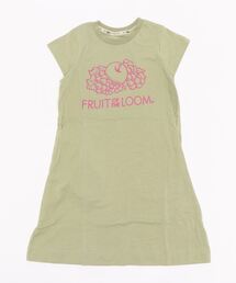FRUIT OF THE LOOM（フルーツオブザルーム）の「ロゴ Pt ワンピース / キッズ / ひざ丈 / らくちん / アレンジ / プリント（ワンピース）」