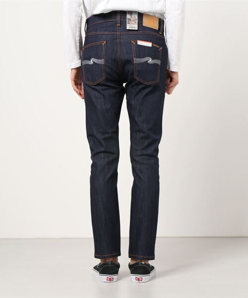 Nudie Jeans ヌーディージーンズ デニム エプロン MADE IN ITALY製 Nudie Jeans デニムパンツ ライトインディゴ
