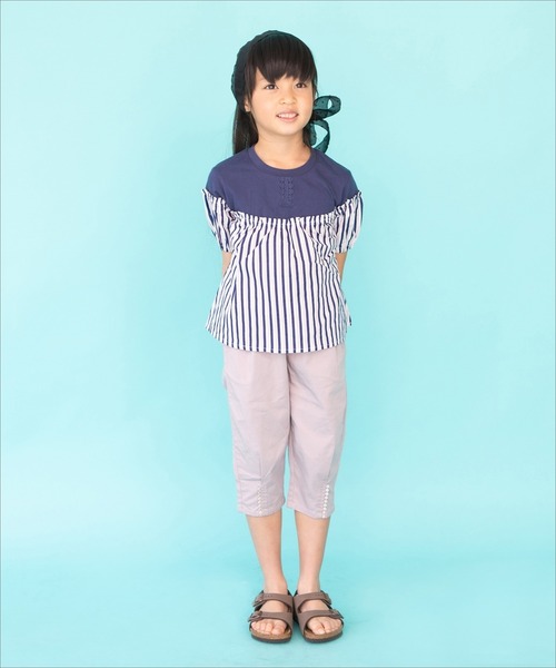 RAGMART(ラグマート)の「ストレッチパンツ 7分丈(その他パンツ・キッズ・ネイビー/グレー・80cm/90cm/95cm)」の8枚目の写真