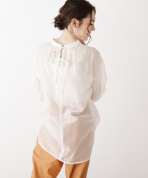 SHOO・LA・RUE | シアーバックリボンブラウス(シャツ/ブラウス)