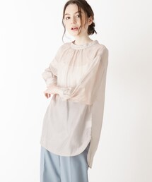 SHOO・LA・RUE | シアーバックリボンブラウス(シャツ/ブラウス)