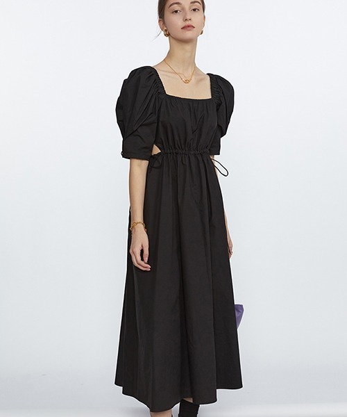 fano studios セットアップ Fano Studios】Waist draw code gather dress FC21L055