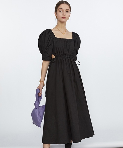 Fano Studios】Waist draw code gather dress FC21L055
