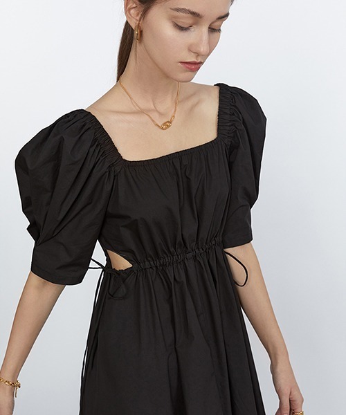 Fano Studios】Waist draw code gather dress FC21L055