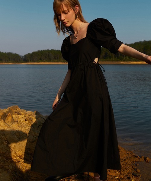Fano Studios】Waist draw code gather dress FC21L055