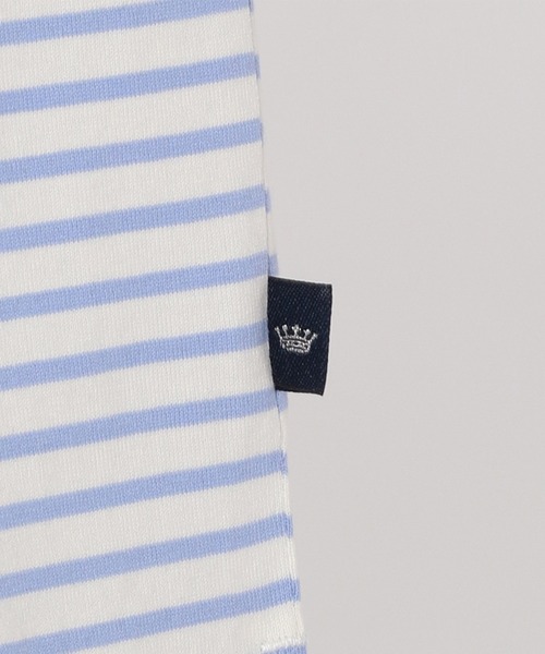 Petit Honfleur(プチオンフルール)の「ボーダーTシャツ(Tシャツ/カットソー・レディース・ブラック/サックスブルー/モカ・M/L)」の11枚目の写真