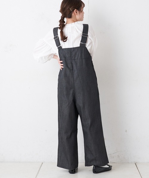 PUAL CE CIN（ピュアルセシン）の「【Du noir】フェイドレスデニムサロペット（サロペット/オーバーオール・レディース・ホワイト/ブラック/ベージュ・FREE）」の12枚目の写真