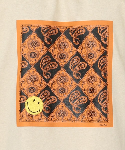 MANASTASH（マナスタッシュ）の「MANASTASH/マナスタッシュ/ペイズリースマイルTシャツ/JAIPUR SMILE TEE（Tシャツ/カットソー・メンズ・ブラック/サンドベージュ/ホワイト・X-LARGE/MEDIUM/LARGE）」の19枚目の写真