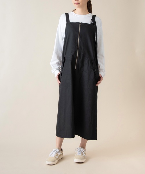 La SRIC(ラスリック)の「La SRIC / 2WAYジャンパースカート(ジャンパースカート・レディース・ブラック/ブラウン・38)」の2枚目の写真