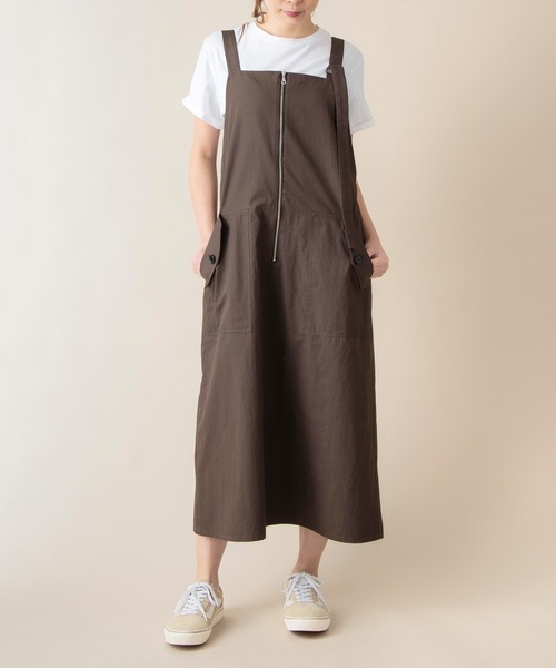 La SRIC(ラスリック)の「La SRIC / 2WAYジャンパースカート(ジャンパースカート・レディース・ブラック/ブラウン・38)」の5枚目の写真