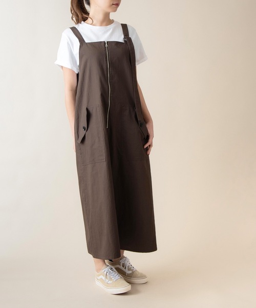 La SRIC(ラスリック)の「La SRIC / 2WAYジャンパースカート(ジャンパースカート・レディース・ブラック/ブラウン・38)」の19枚目の写真