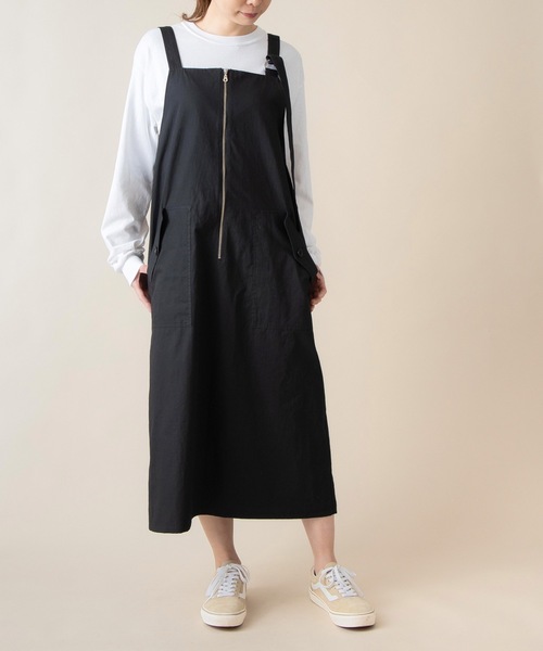 La SRIC(ラスリック)の「La SRIC / 2WAYジャンパースカート(ジャンパースカート・レディース・ブラック/ブラウン・38)」の10枚目の写真