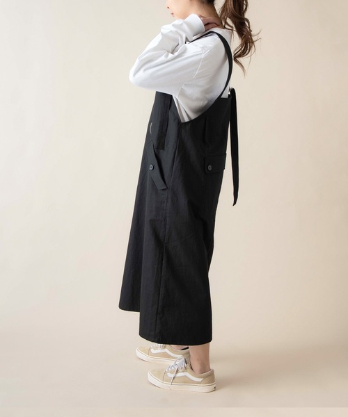 La SRIC(ラスリック)の「La SRIC / 2WAYジャンパースカート(ジャンパースカート・レディース・ブラック/ブラウン・38)」の6枚目の写真