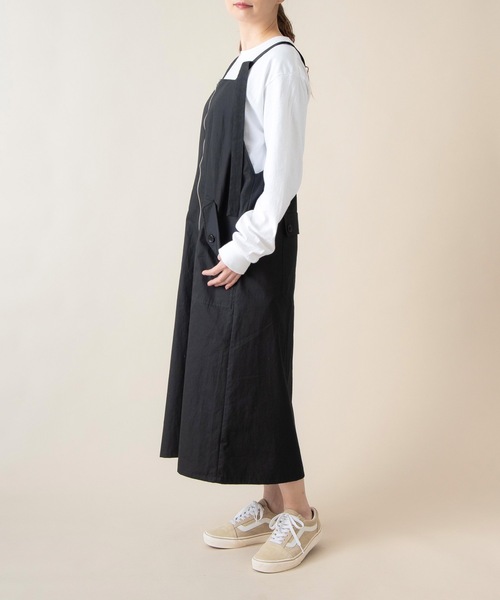 La SRIC(ラスリック)の「La SRIC / 2WAYジャンパースカート(ジャンパースカート・レディース・ブラック/ブラウン・38)」の4枚目の写真