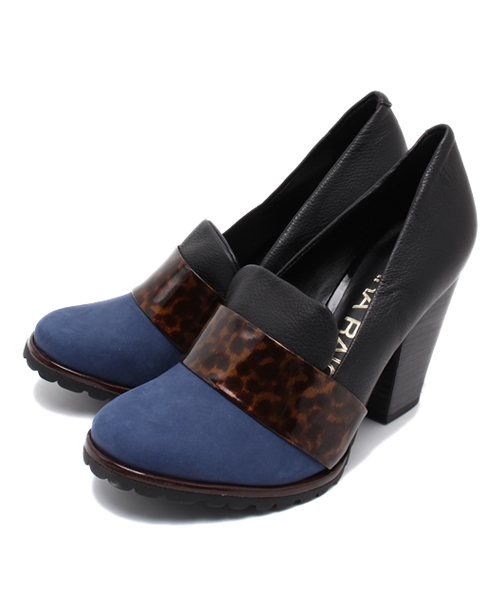 ROSE BUD（ローズバッド）の「(PARA RAIO)L29400 LEOPARD COMBI PUMPS（パンプス・レディース・ブラック系その他/ブルー系その他・35/37/38/36/39）」の2枚目の写真