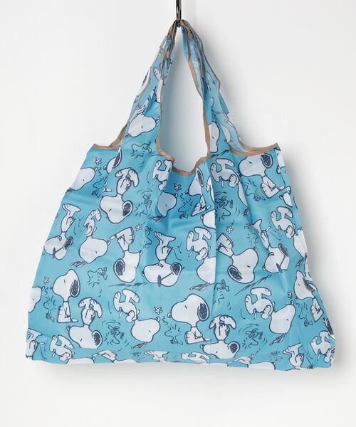 SFW（エスエフダブリュー）の「[スヌーピー] エコバック（エコバッグ/サブバッグ・レディース・ピンク/イエロー/ブルー・FREE）」の2枚目の写真