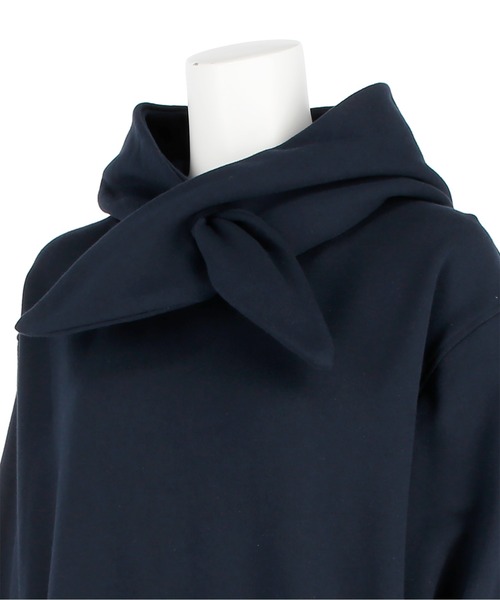 G.V.G.V.（ジーヴィージーヴィー）の「CROSS NECK TIE HOODIE（パーカー・レディース・ホワイト/ネイビー/オレンジ・ONE SIZE）」の6枚目の写真