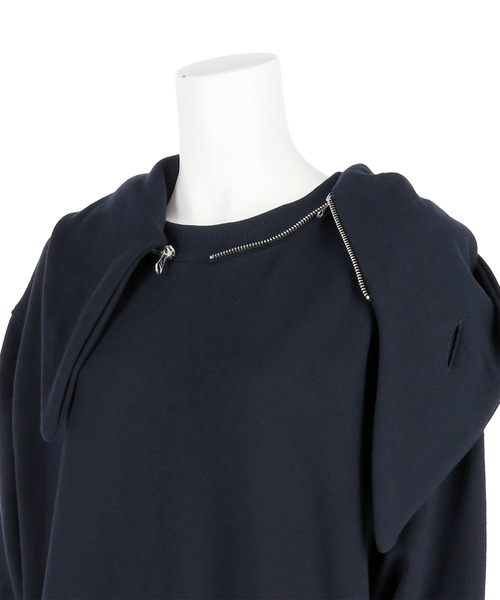 G.V.G.V.（ジーヴィージーヴィー）の「CROSS NECK TIE HOODIE（パーカー・レディース・ホワイト/ネイビー/オレンジ・ONE SIZE）」の19枚目の写真