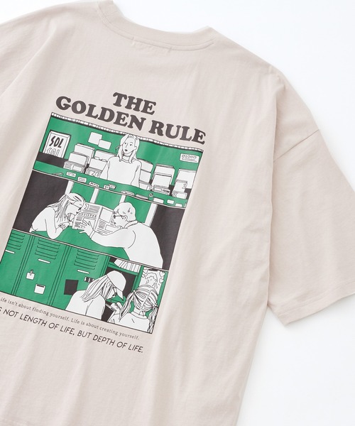 Anchor Smith(アンカー スミス)の「ビッグシルエット ロゴイラスト&転写プリント デザインアソート半袖Tシャツ(Tシャツ/カットソー・メンズ・ホワイト/ブラック/ホワイト系その他/ブラック系その他/ベージュ系その他/グリーン系その他/ホワイト系その他2/ホワイト系その他3/ブラック系その他2/ブラック系その他3/ベージュ系その他2/ベージュ系その他3/ベージュ系その他4/グリーン系その他2・M/L)」の10枚目の写真