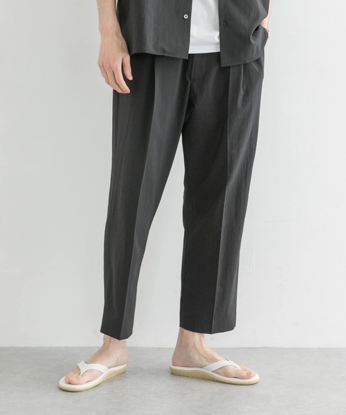 URBAN RESEARCH（アーバンリサーチ）の「ドライメランジリラックスタックパンツ（その他パンツ・メンズ・グレー系その他/ブラウン系その他/ブラック・MEDIUM/LARGE）」の2枚目の写真