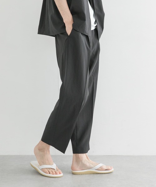 URBAN RESEARCH（アーバンリサーチ）の「ドライメランジリラックスタックパンツ（その他パンツ・メンズ・グレー系その他/ブラウン系その他/ブラック・MEDIUM/LARGE）」の5枚目の写真