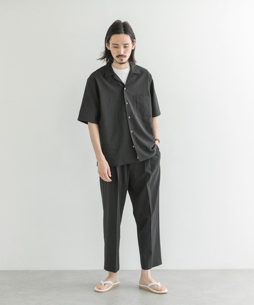 URBAN RESEARCH（アーバンリサーチ）の「ドライメランジリラックスタックパンツ（その他パンツ・メンズ・グレー系その他/ブラウン系その他/ブラック・MEDIUM/LARGE）」の6枚目の写真