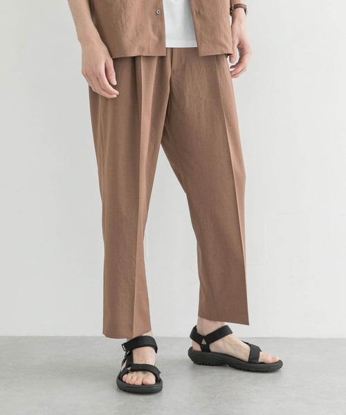 URBAN RESEARCH（アーバンリサーチ）の「ドライメランジリラックスタックパンツ（その他パンツ・メンズ・グレー系その他/ブラウン系その他/ブラック・MEDIUM/LARGE）」の9枚目の写真