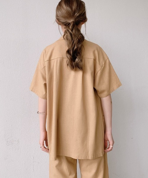 VANNIE U（ヴァニーユー）の「リネンダブルジャケット/SET UP(別売り）（テーラードジャケット・レディース・イエロー/アイボリー・FREE）」の12枚目の写真