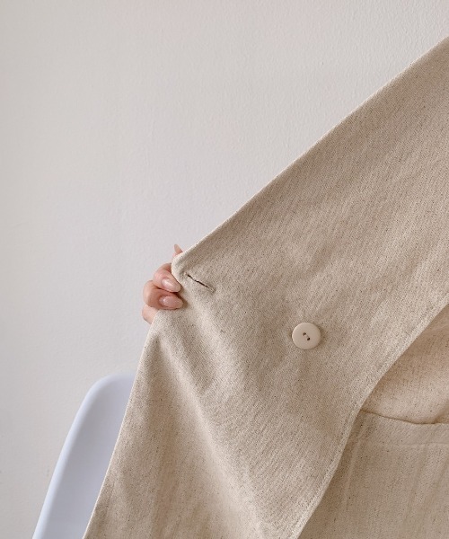 VANNIE U（ヴァニーユー）の「リネンダブルジャケット/SET UP(別売り