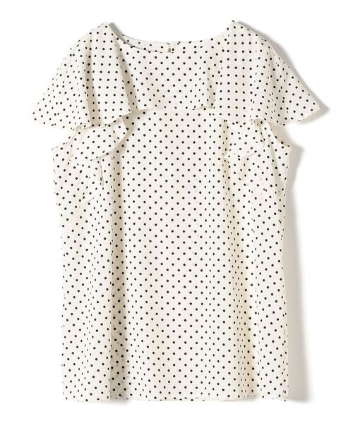 SHIPS(シップス)の「【WEB限定】〈手洗い可能〉ネックラッフルジョーゼットブラウス◇(シャツ/ブラウス・レディース・オフホワイト/ブラック/ライトグレー/ネイビー・ONE SIZE)」の5枚目の写真