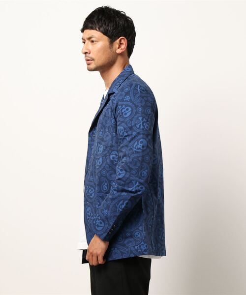 Loudmouth(ラウドマウス)の「LOUDMOUTH/ラウドマウス ゴルフウェア ストレッチ 総柄 シャツジャケット(その他アウター・メンズ・ライトグレー/ブラック/ネイビー・LL/L/XL)」の4枚目の写真
