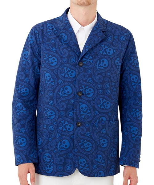 Loudmouth(ラウドマウス)の「LOUDMOUTH/ラウドマウス ゴルフウェア ストレッチ 総柄 シャツジャケット(その他アウター・メンズ・ライトグレー/ブラック/ネイビー・LL/L/XL)」の3枚目の写真
