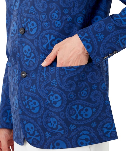 Loudmouth(ラウドマウス)の「LOUDMOUTH/ラウドマウス ゴルフウェア ストレッチ 総柄 シャツジャケット(その他アウター・メンズ・ライトグレー/ブラック/ネイビー・LL/L/XL)」の15枚目の写真