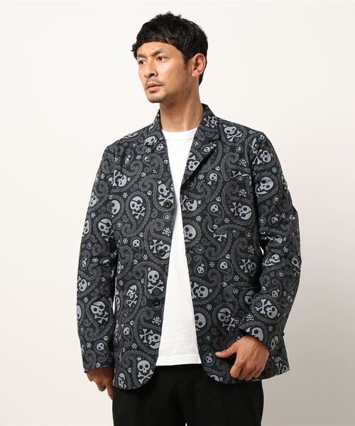 Loudmouth(ラウドマウス)の「LOUDMOUTH/ラウドマウス ゴルフウェア ストレッチ 総柄 シャツジャケット(その他アウター・メンズ・ライトグレー/ブラック/ネイビー・LL/L/XL)」の13枚目の写真