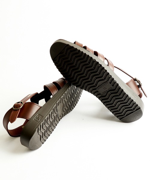 Arnold Palmer（アーノルドパーマー）の「AP本革グルカサンダル（サンダル・メンズ・ブラック/ダークブラウン/キャメル・M/L/S/LL）」の9枚目の写真